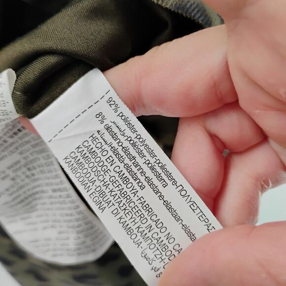 Zara Animal Print Overshirt, Size M lapel collar long cuffed Sleeves shacket - Picture 12 of 14